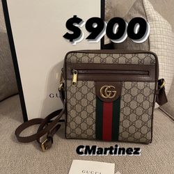 GUCCI  OPHIDIA GG MESSENGER   BAG