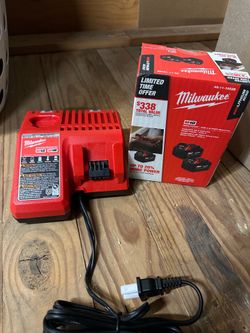 Milwaukee batteries and charger