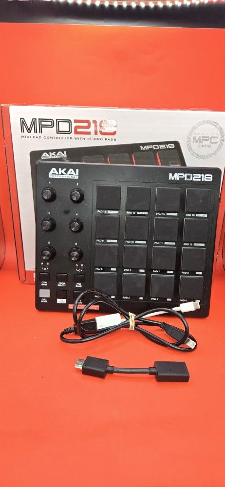 AKAI PROFESSIONAL MPD218 MIDI PAD CONTROLLER