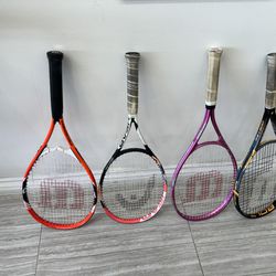 Tennis Rackets 4x 