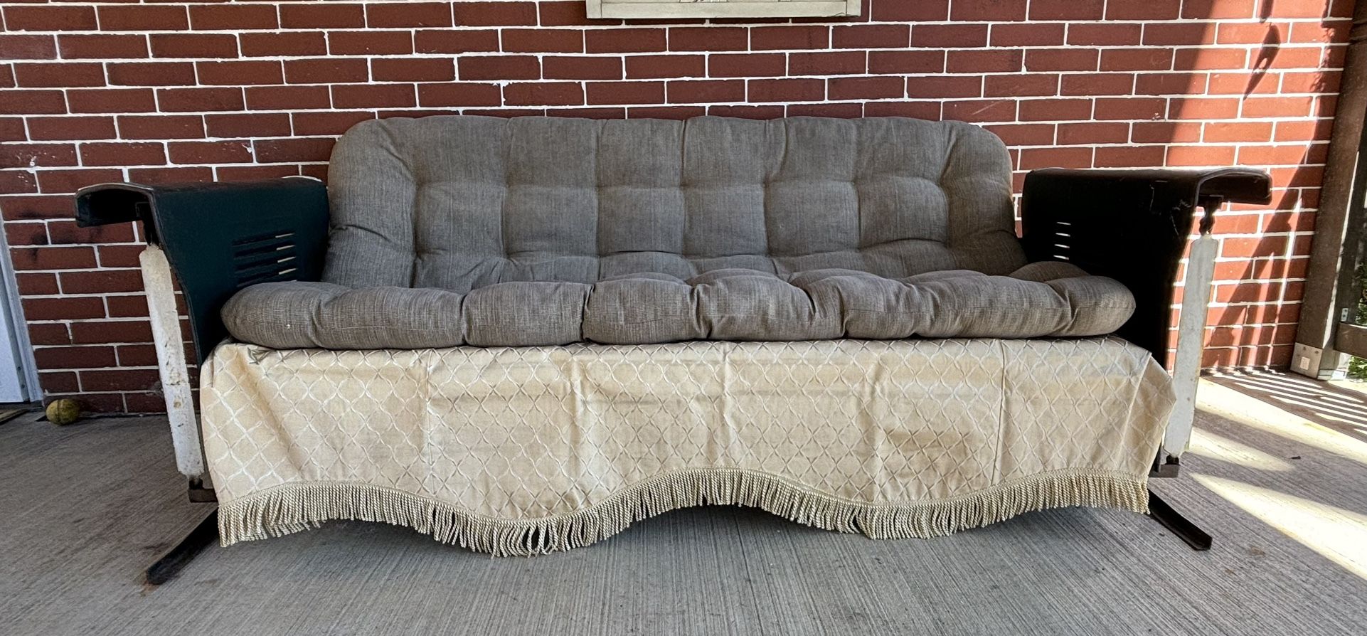 Mid-Century Metal Patio Glider