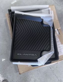 OEM Hyundai Elantra All-Weather Rubber Floor Mats 2021-2026 (New)