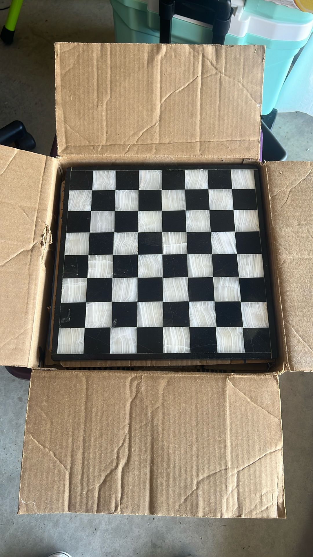 Marble And Onyx Chess Set