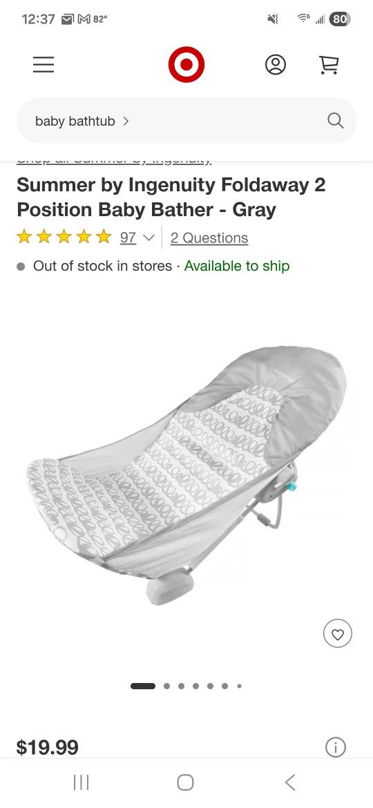 Summer Baby Bath Chair