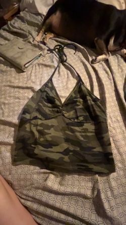 camo halter top