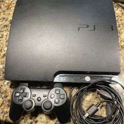 Ps3 Slim  With Cords