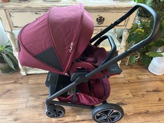 Nuna Baby Stroller in Berry Red