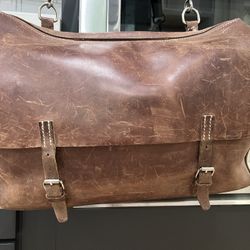 J Crew Leather Messenger Bag