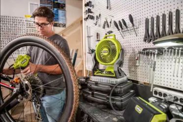 RYOBI ONE+ 18V WHISPER SERIES 7-1/2" Hybrid Fan | Cordless Tool Only
