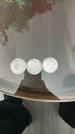 1927 Peace silver dollars