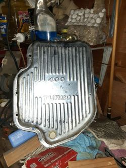 Turbo 400 chrome oil pan 25 bucks