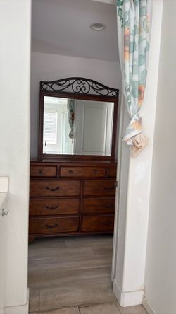 Bedroom cabinet and mirror