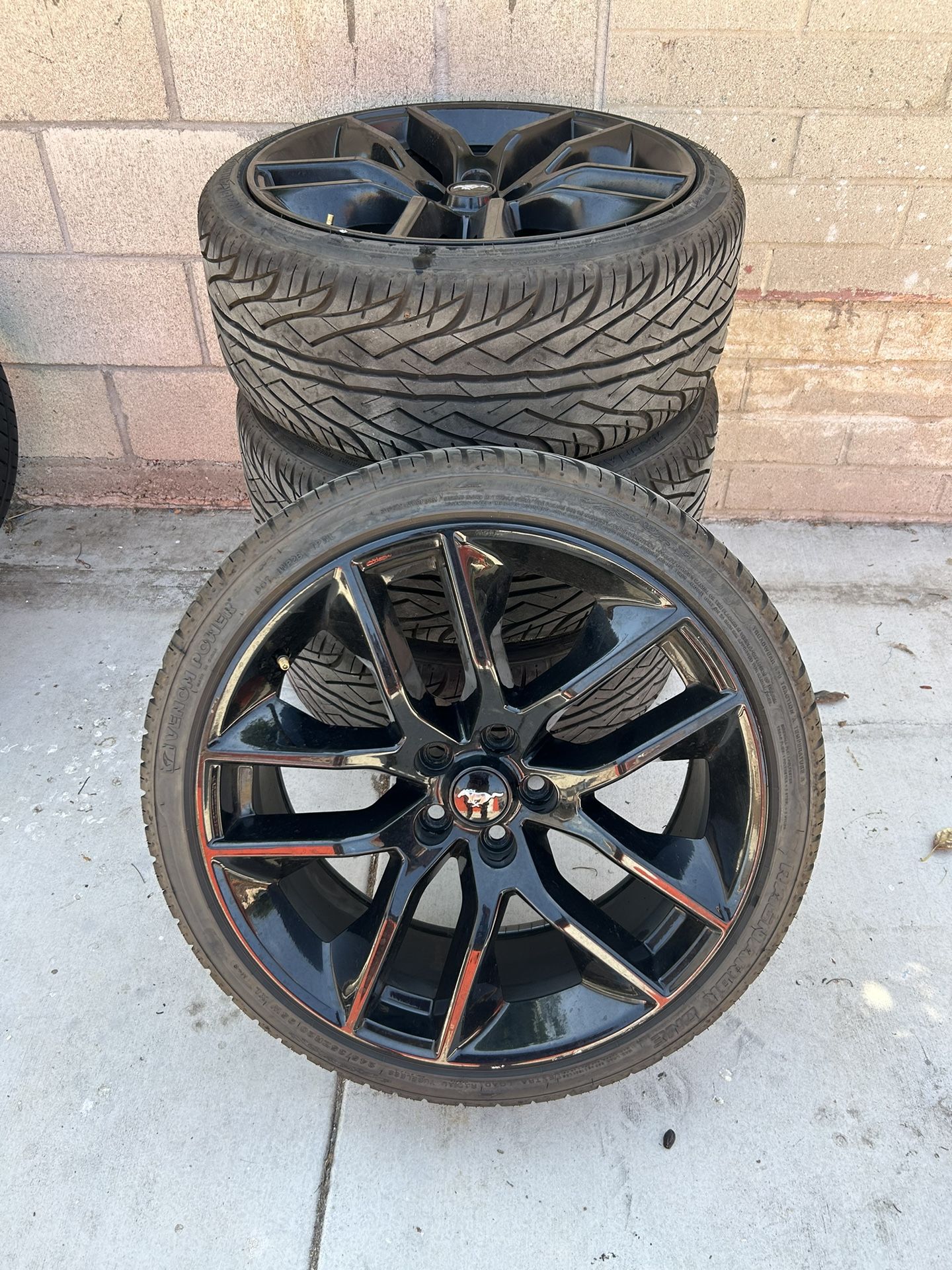 Mustang Oem Black Rims + Tires