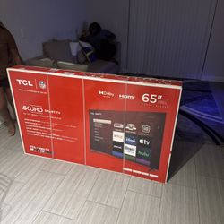 65” TCL Television (TV)