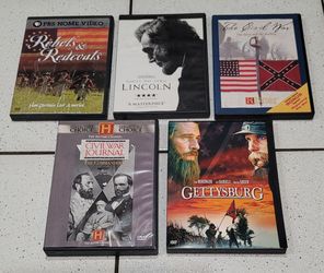 Civil War & History DVD Lot of 5