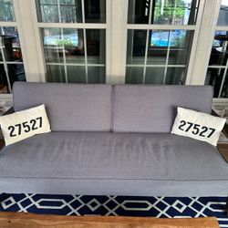 Gray Fabric Modern Sofa / Futon