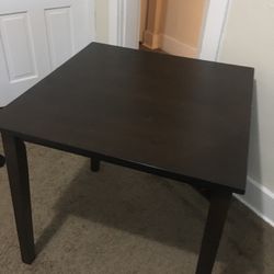 Square Solid Wood Table With Shaker Legs