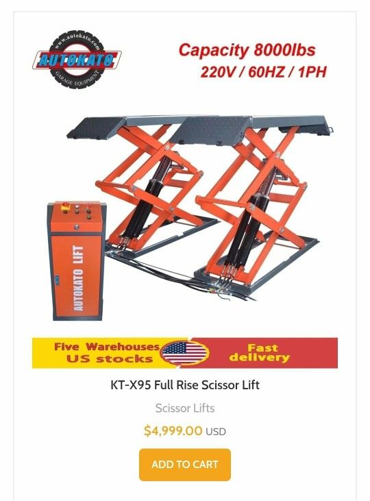 KT X95 Full Rise Scissor Lift