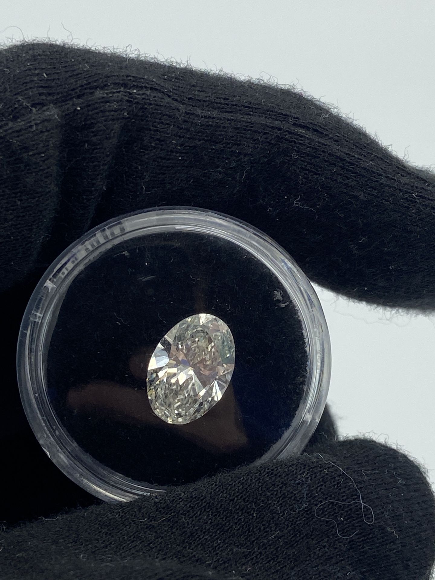 3.07ct Lab Grown Oval Cut Diamond