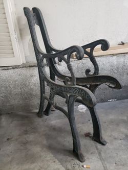 Wrought Iron Heavy Duty Park Bench