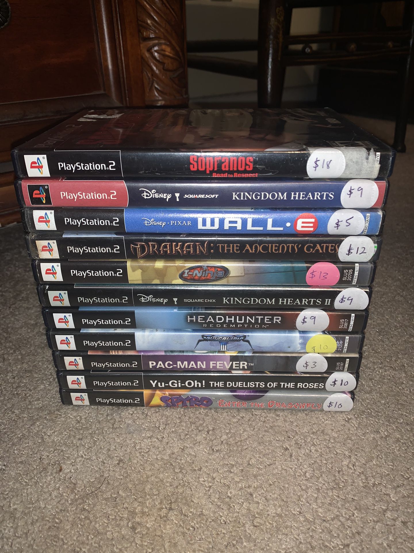 Lot Of 11 PlayStation 2 Games