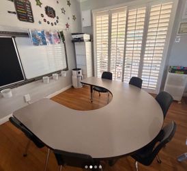 L shaped kids table