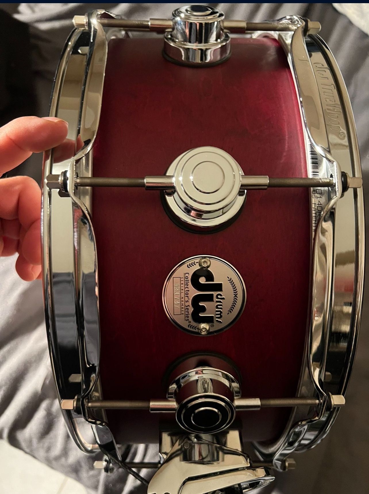 DW Collector's Series Maple 5.5 x 14-inch Snare Drum - Satin Cherry Stain