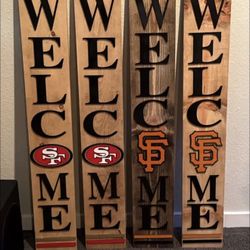 Niners & Giants Welcome Signs 