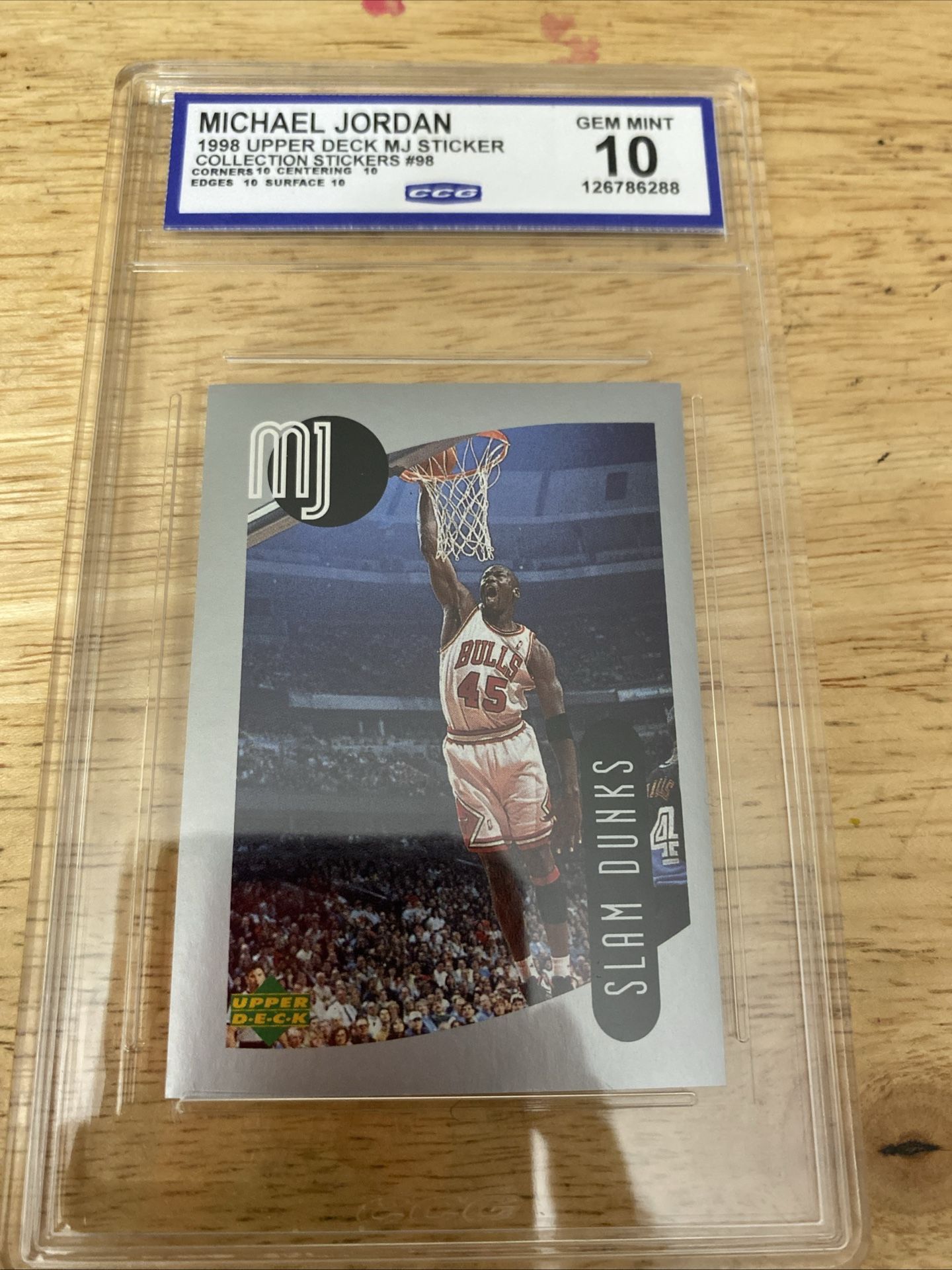 1998 Michael Jordan 10 Mint Gem