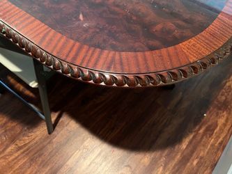 Teakwood dining table 114 by 48 in