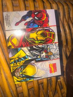 1995 original Spider-Man iron man Wolverine card