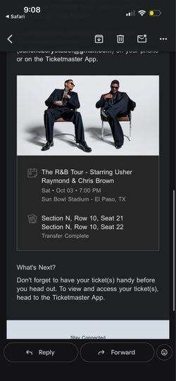 Usher and Chris brown tickets
