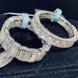 Moissanite Rings -925 Sterling Silver