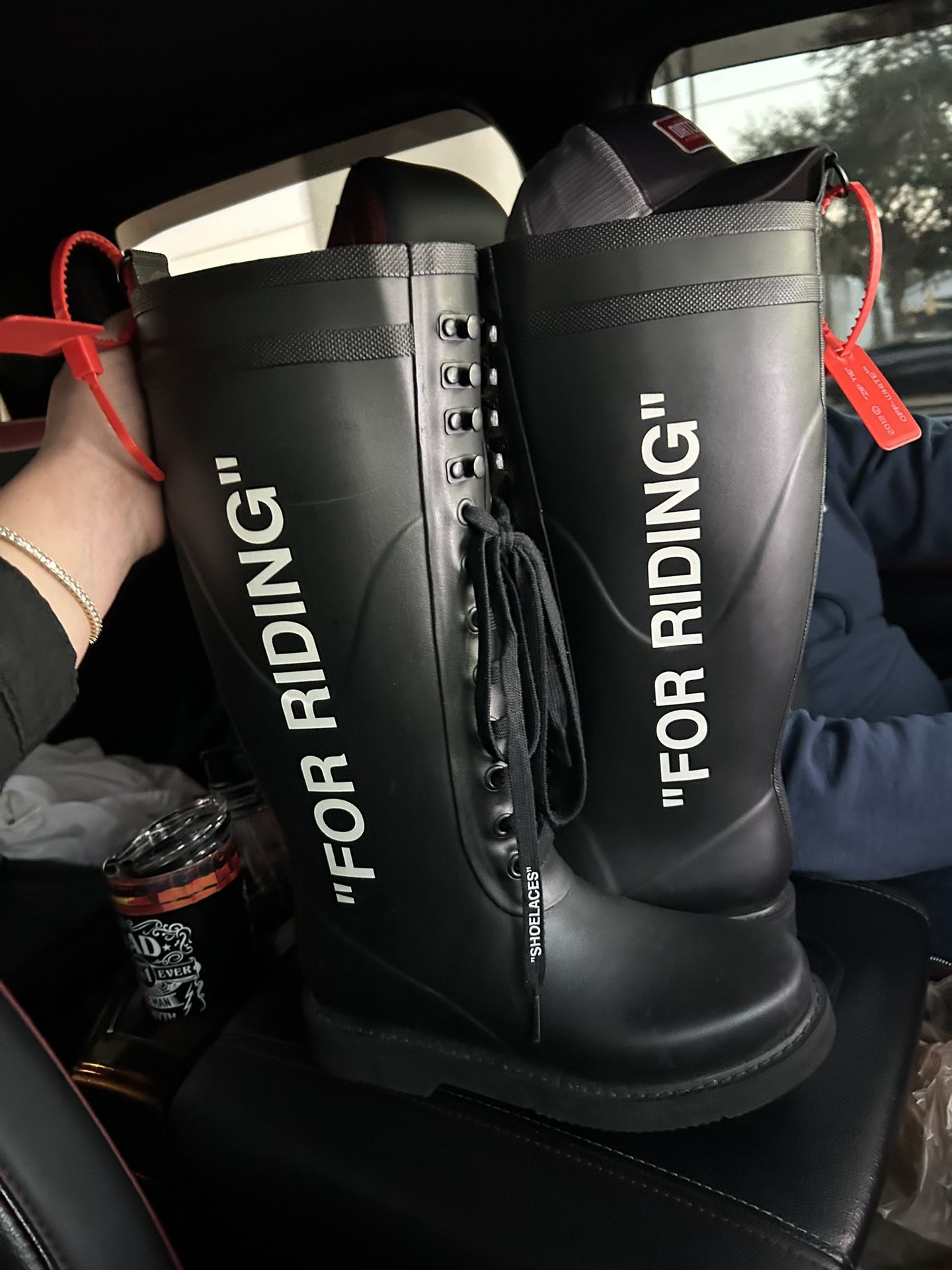 For Riding Off White Boots