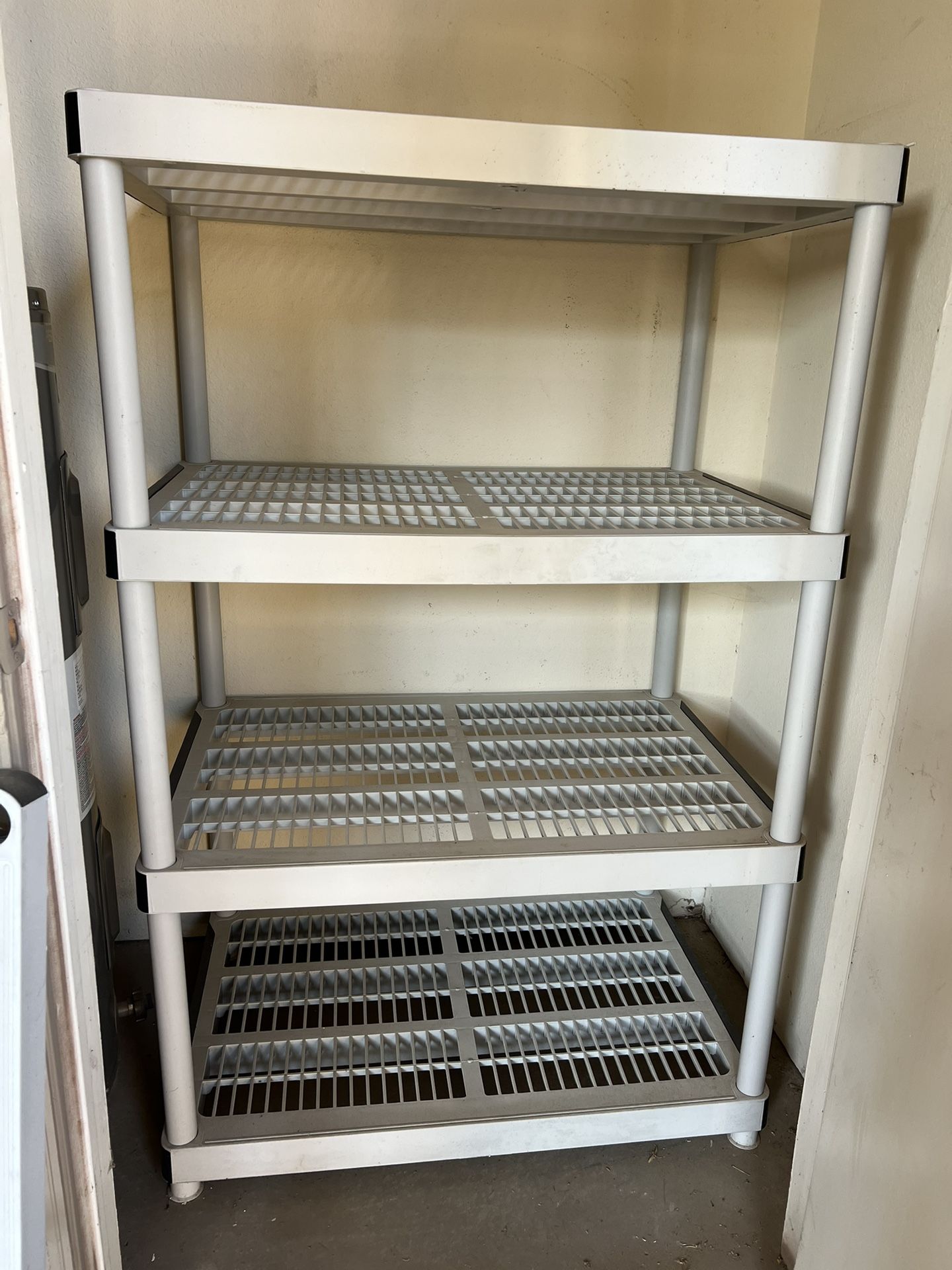 5-Tier Multi-purpose Plastic Garage Storage Shelving Unit Gray 36 in. W x 72 in. H x 24 in. D (Make Offer, Pick-up Only)