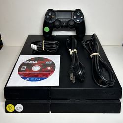 Sony PlayStation 4 PS4 Black Console 500GB, TESTED & WORKING! NBA 2K16