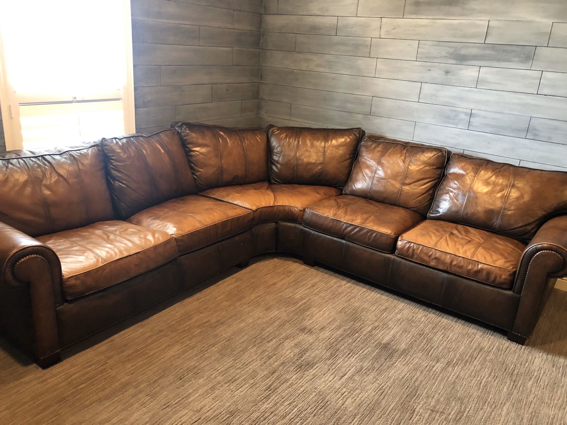 Bernhardt Leather Sectional for Sale in Dallas, TX OfferUp