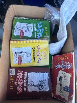 Diary of a Wimpy Kid Book Lot (4 Books)