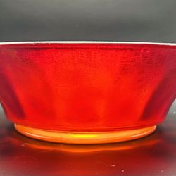 Red glass antique bowl