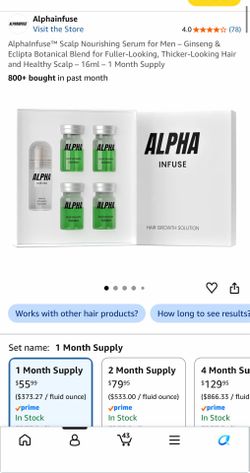 Hair Growth Serum AlphaInfuse™ – Ginseng + Eclipta Botanical Blend