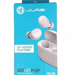 JLab Go Air Pop True Wireless Earbuds Custom EQ Sound USB Charging Case Lilac