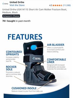 United Ortho USA14115 Short Air Cam Walker Fracture Boot