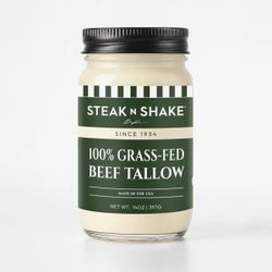 steak n shake grass fed beef tallow