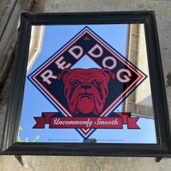 Classic Red Dog Beer Mirror 