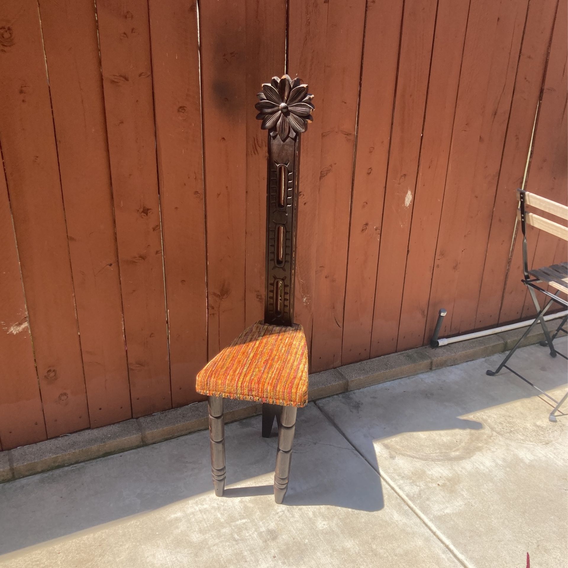 Three Legged Funky Wooden Triangle Chair