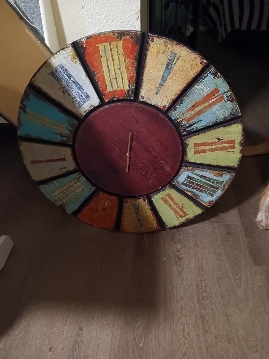 25-In Heavy Shabby Chic Clock