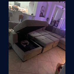 Sectional Pull Out Couch With Storage 