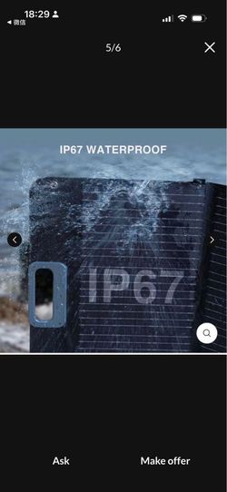 Ampace 100w foldable solar panel