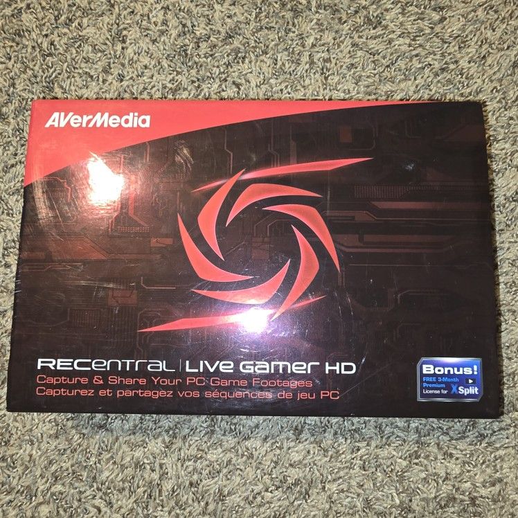 AVerMedia Live Gamer HD, Game Capture and Streaming in High Definition 1080p, Reduce CPU Usage, Ultra Low Latency, H.264 Hardware Encoding HD Game Rec