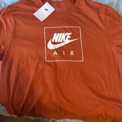 Brand New Nike Air Shirt Burnt Orange